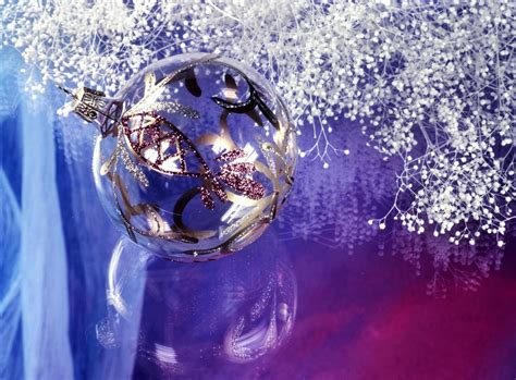 Wallpaper Christmas Decorations Balloon Surface Reflection