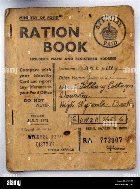 Ww2 Ration Book Images Clipart