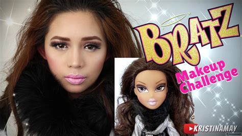 Turning Myself Into A Bratz Doll Bratz Challenge Makeup Tutorial Eng