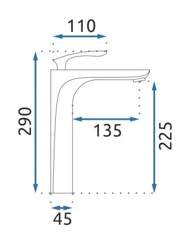 Bateria Umywalkowa Orbit Gold Z Ota Wysoka