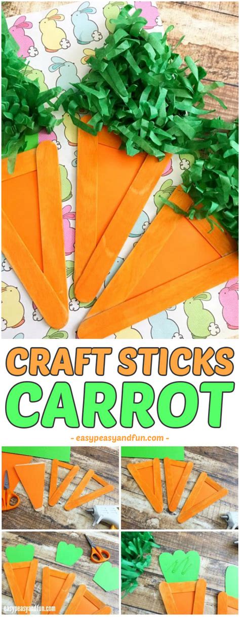 Carrot Craft - Easter Craft Idea for Kids - Easy Peasy and Fun