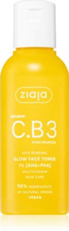 Ziaja Vitamin C B Niacinamide Lotion Tonique Nettoyante Et Exfoliante