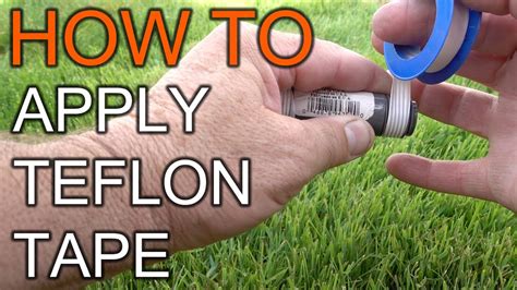 How To Apply Teflon Tape Youtube