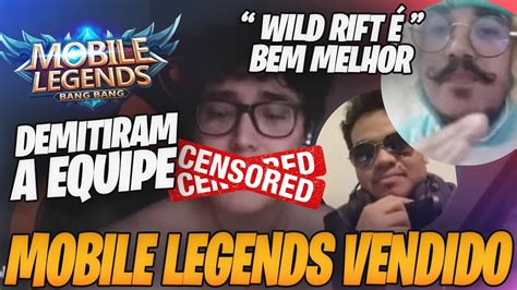 TRETA MOBILE LEGENDS Falindo WILD RIFT Citado E Briga De INFLUENCER