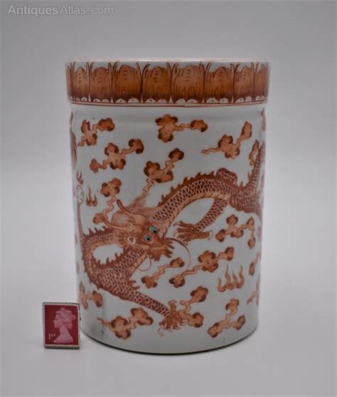 Antiques Atlas Chinese Dragon Brush Pot 19th Century