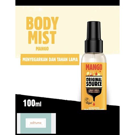 Jual Original Source Body Mist Mango Ml Shopee Indonesia