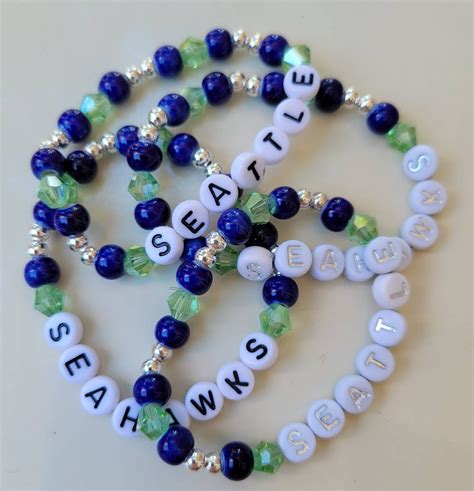 Seattle Seahawks Bracelets Etsy