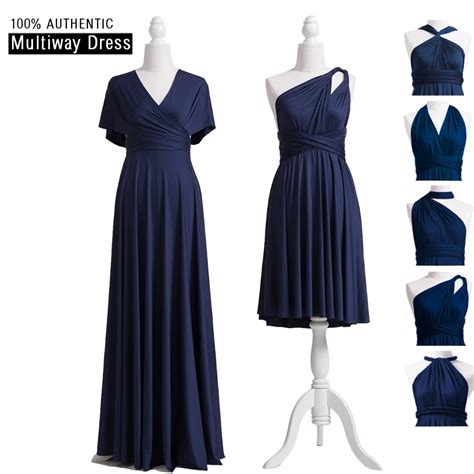 Navy Blue Bridesmaid Dress Infinity Maxi Long Dress Multiway Dress