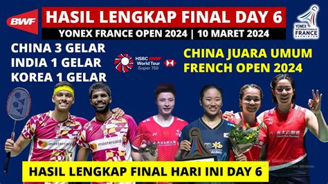 Hasil Final French Open 2024 Hari Ini Rankireddy Shetty Juara Yonex