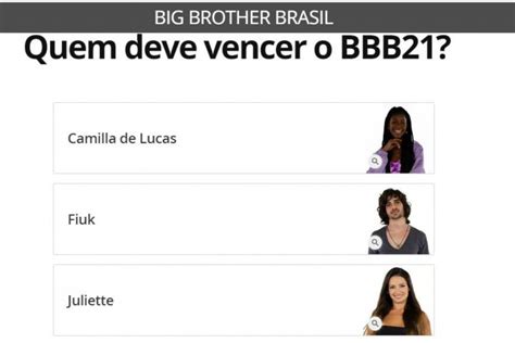 Enquete Bbb 21 Como Votar No Gshow