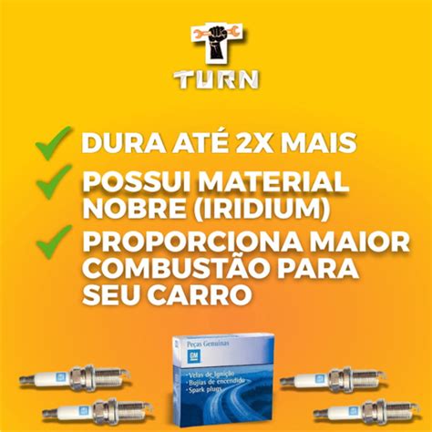 Jogo De 4 Velas Gm Iridium 55586911 Cruze Tracker E Sonic em Promoção