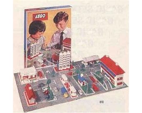 Lego Set 810 4 Town Plan Uk Cardboard Box 1962 System Town Plan