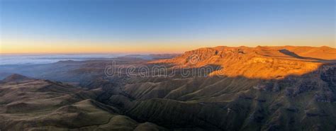 Sunrise Drakensberg, South Africa Stock Image - Image of escapement ...