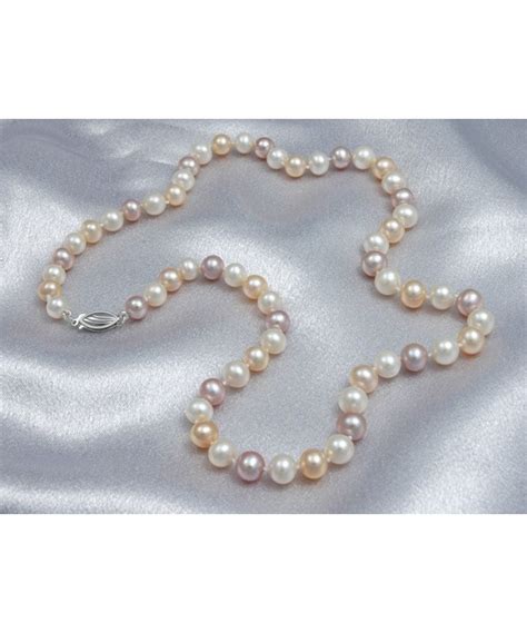 Multicolor Freshwater Cultured Pearl Necklaces AA Cultured Pearl