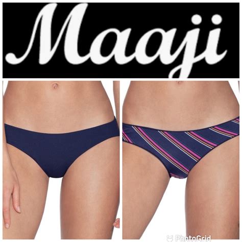 New Maaji Dazzling Ink Blue Sublime Bikini Bottoms Gem