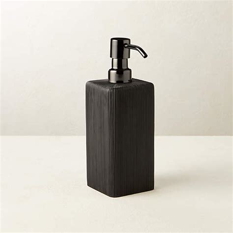 Nexus Black Marble Bath Accessories CB2 Canada