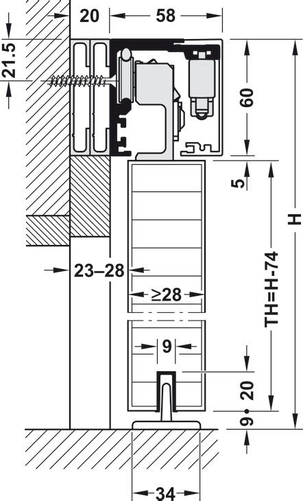 Schiebet Rbeschlag H Fele Slido D Line E Garnitur Mit Laufschiene