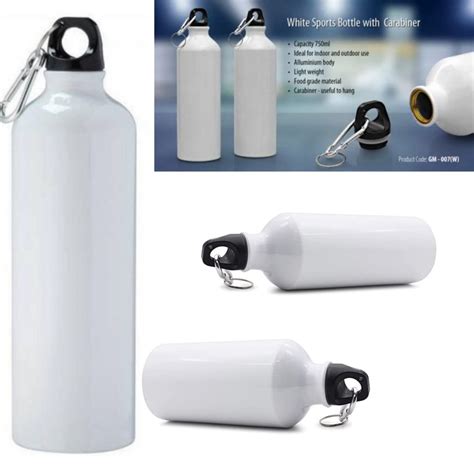 Aluminum Plain White Aluminium Sipper Water Bottle Capacity 750 ML At