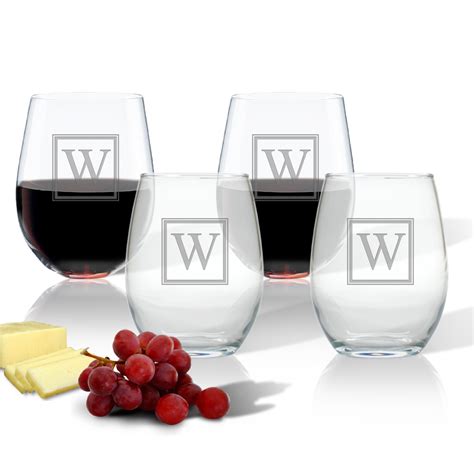 Personalized Stemless Wine Glasses