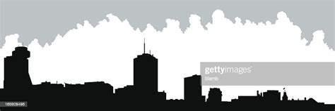 Quebec City Skyline Silhouette Stock Illustration Getty Images