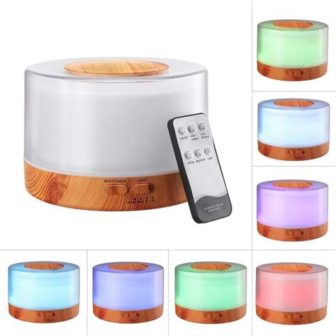 Ml Led Wood Grain Air Humidifier Ultrasonic Aroma Diffuser