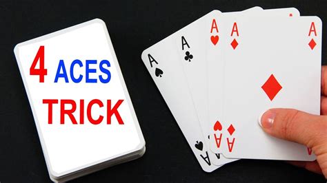 Magic Card Trick With 4 Aces Magic Tutorials 27 YouTube