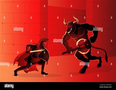 Theseus And The Minotaur Immagini Vettoriali Stock Alamy