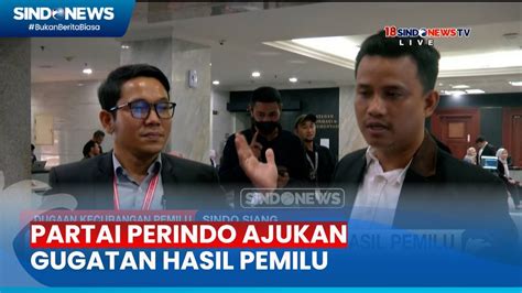 Ajukan Gugatan Hasil Pemilu Partai Perindo Minta Pemilu Diulang Di