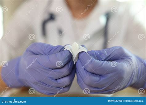 Gynecologist Shows Suppositories For Anal Or Vaginal Use Close Up