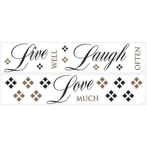 Live, Love, Laugh Quote Wall Decals – RoomMates Decor