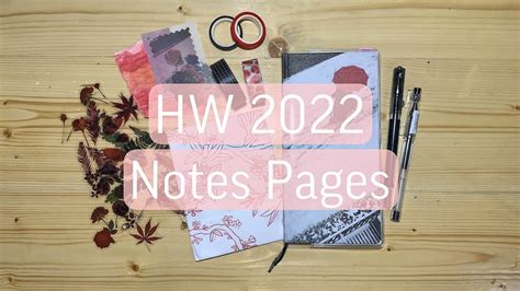 Hobonichi Weeks Notes Pages Setup Youtube