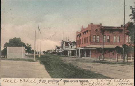 Main Street Oakdale, CA Postcard