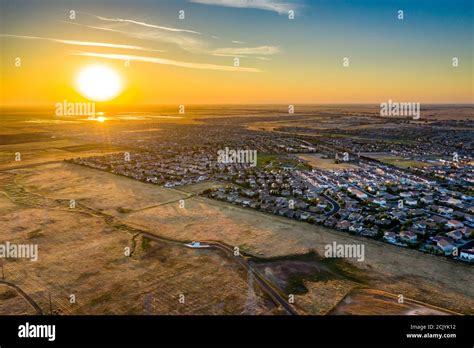 Neighborhood Sunset in Roseville, CA Stock Photo - Alamy