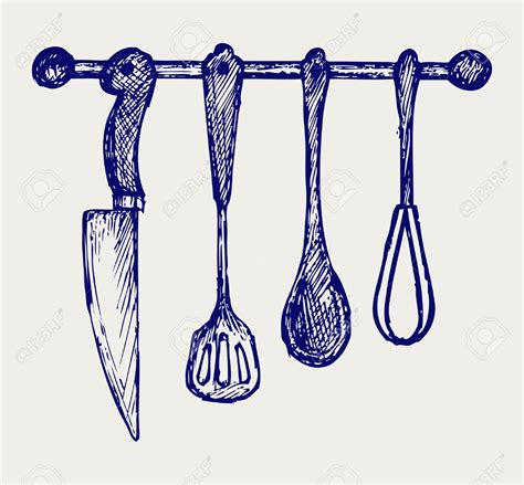 Kitchen Utensils Drawing at GetDrawings | Free download