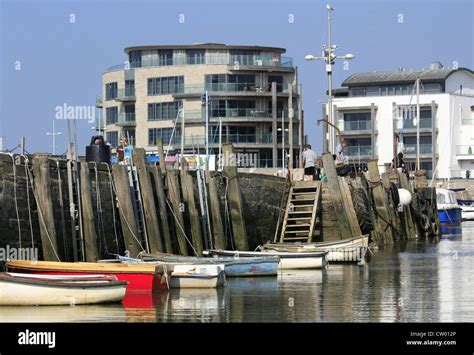 West Bay harbour Stock Photo - Alamy