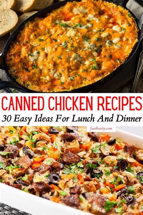 30 Canned Chicken Recipes Easy Ideas For Lunch And Dinner Foodiosity