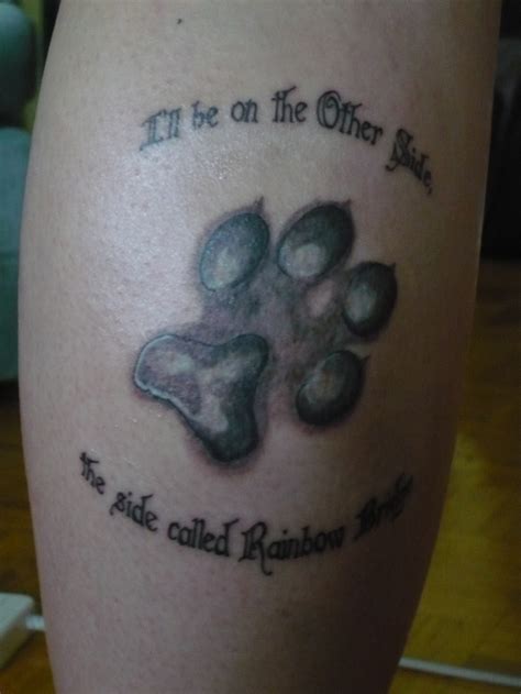 rainbow bridge cat tattoo - Kattie Shay