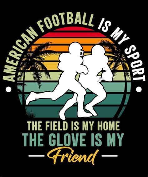 Premium Vector | American football vintage t-shirt design