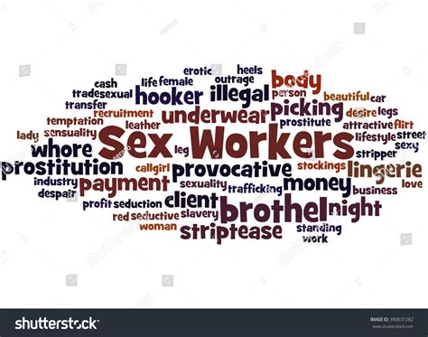 Sex Workers Word Cloud Concept On ilustrações stock