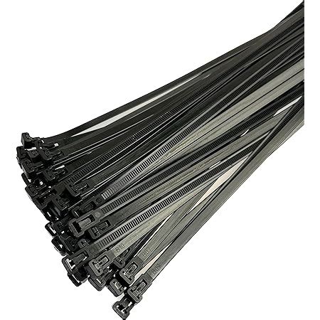 Gocableties Pack Of Heavy Duty Black Releasable Cable Ties Mm X