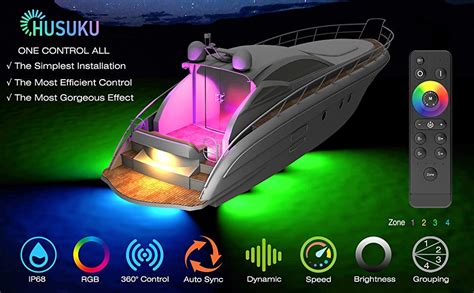 Amazon Husuku Gt Boat Rgb Led Lights Underwater Marine