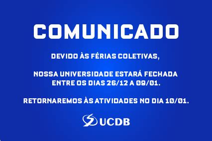 Comunicado Férias coletivas