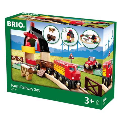 Brio Wooden Train Set Farm Railway 20 Piece Toy Brands A K Casey S Toys