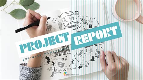 Project Report Simple Powerpoint Templates