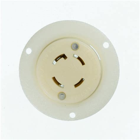 Leviton 30 125 250 Volt Flanged Outlet Grounding Locking Receptacle