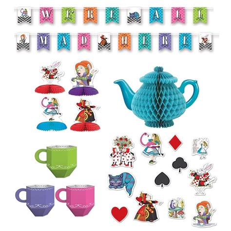 Buy Alice In Wonderland Party Supplies Decorations We Re All Mad Here