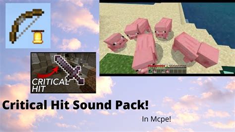 Minecraft Bedrock Edition Critical Hit Sound Effect And Bow Ding