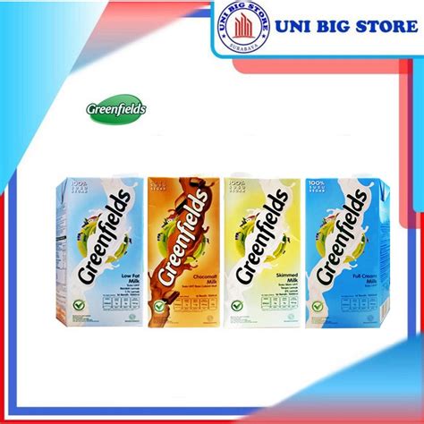 Jual Susu Greenfields Greenfield Uht Full Cream Choco Malt Low Fat