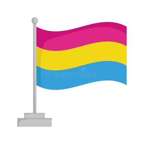 Bandeira Pansexual Do Orgulho Um Do As Comunidades Da Minoria Sexual