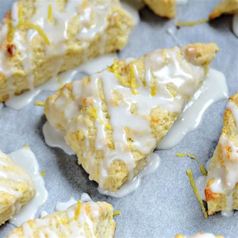 Glazed Lemon Scones Cooking With Curls